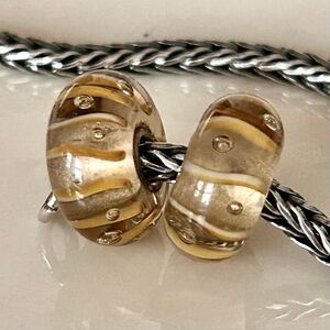 TROLLBEADS Dewdrops Golden Bubbles & Swirls LAA 925S NEW! $ per Bead